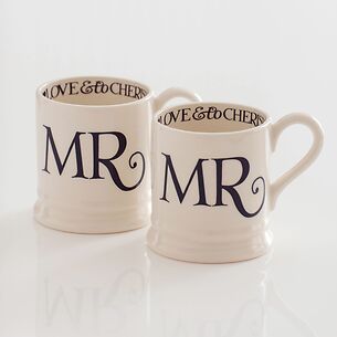 Emma Bridgewater Mugs 2er-Set Mr & Mr