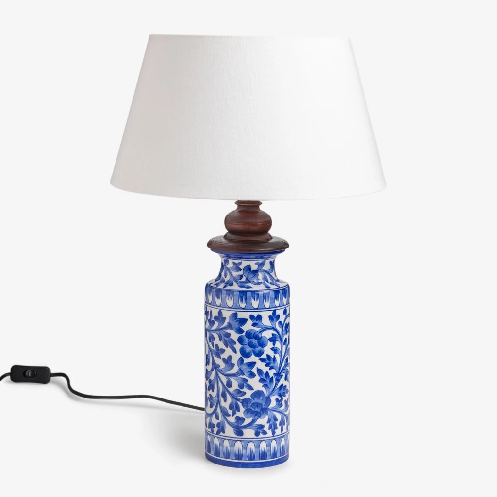 Tischlampe Blue Pottery