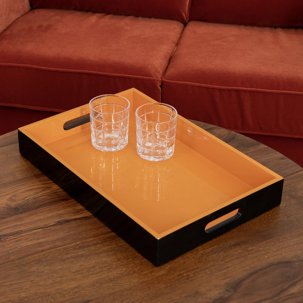 Lacktablett Mandarine Noir