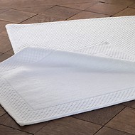 Bettvorleger und Badeteppich Noppen Weiß