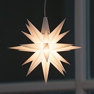 Kleiner Herrnhuter Stern aus Kunststoff (LED)