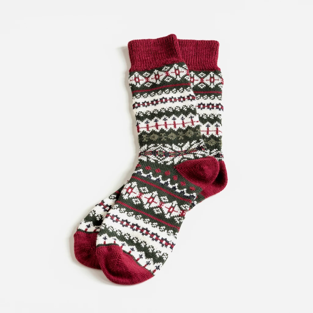Corgi Socken Fair-Isle-Muster