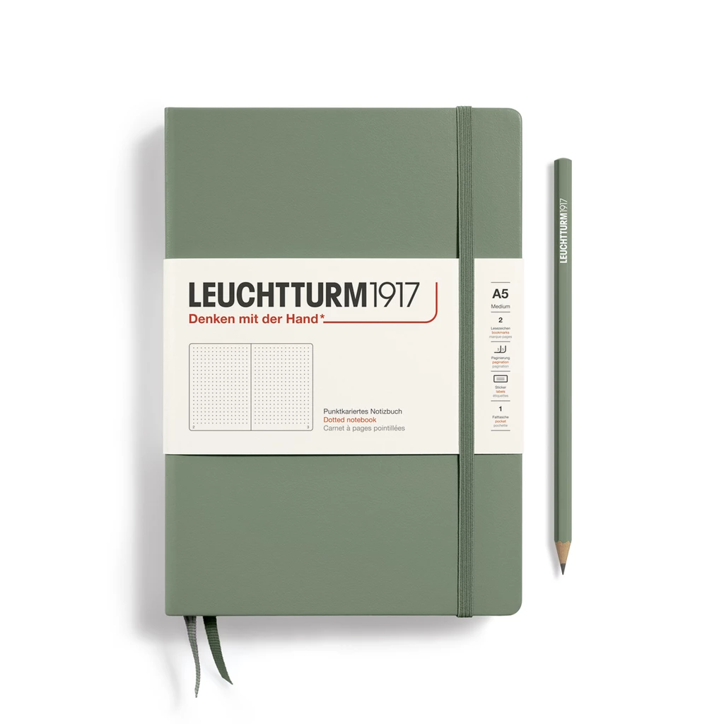 Leuchtturm1917 Notizbuch A5 dotted Olive