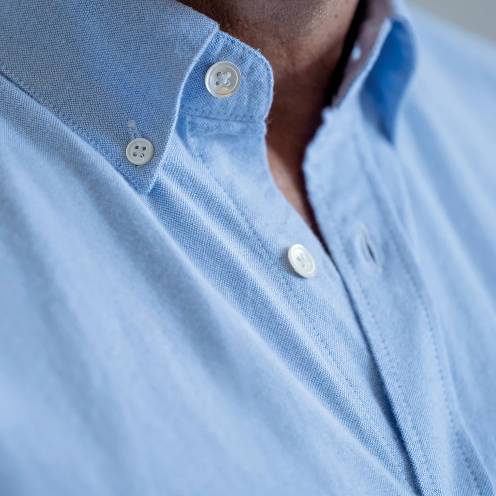 Portuguese Flanellhemd Hellblau Gr. S