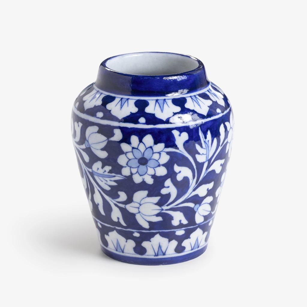 Vase Blue Pottery klein