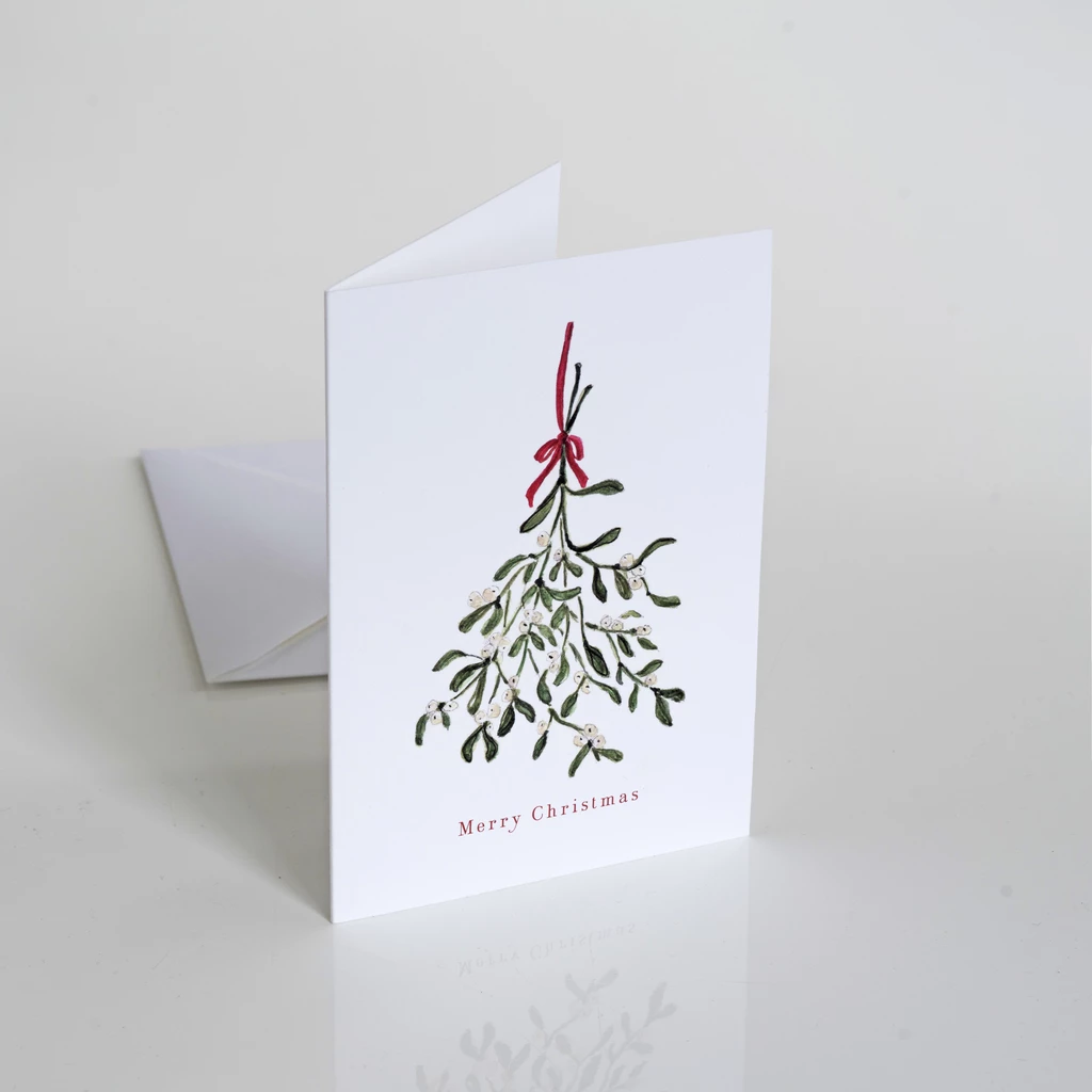 Weihnachtskarte: Mistletoe