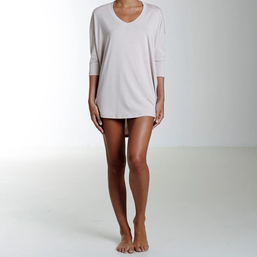 Sunday in Bed X Torquato Pyjamashirt Hazel Weiß XL