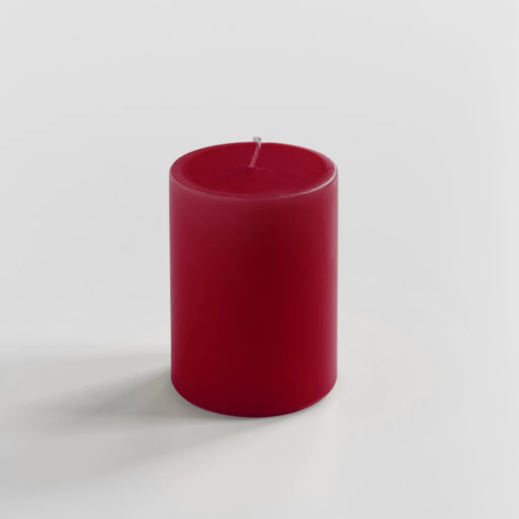 Ester & Erik Stumpenkerze 10 cm Ø 6 cm Dark Red
