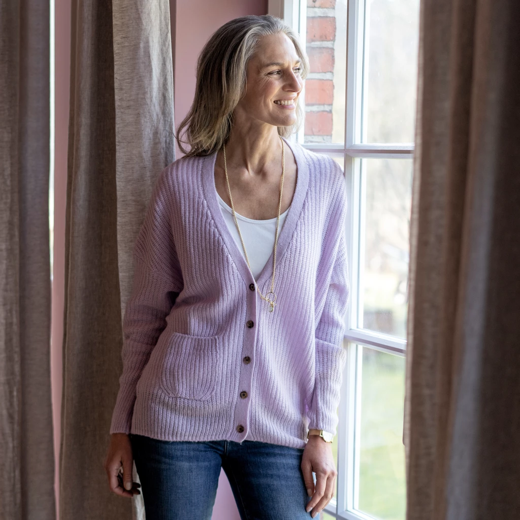 Sunday in Bed X Torquato Cardigan Lavendel