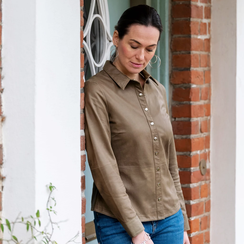 Depeche Lederbluse