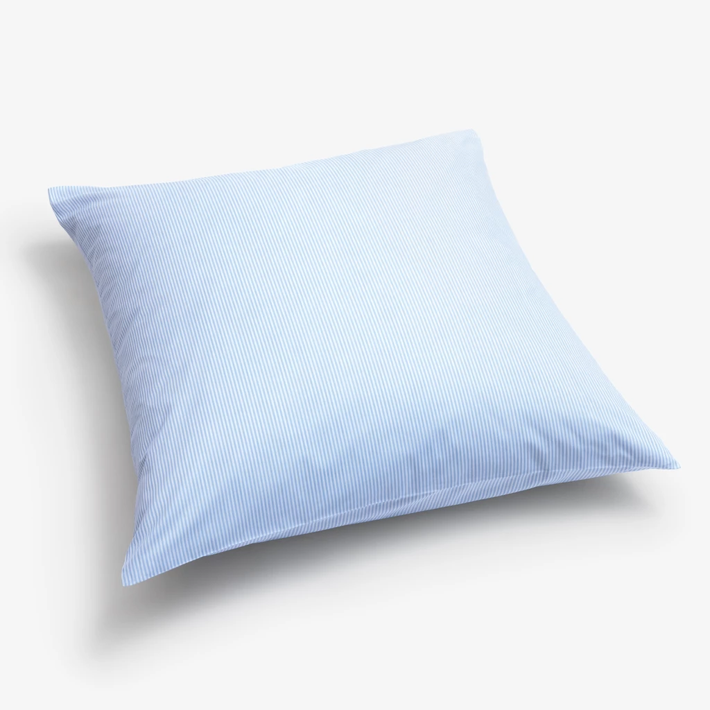 Kissenbezug Liselund Streifen Hellblau 80 x 80 cm