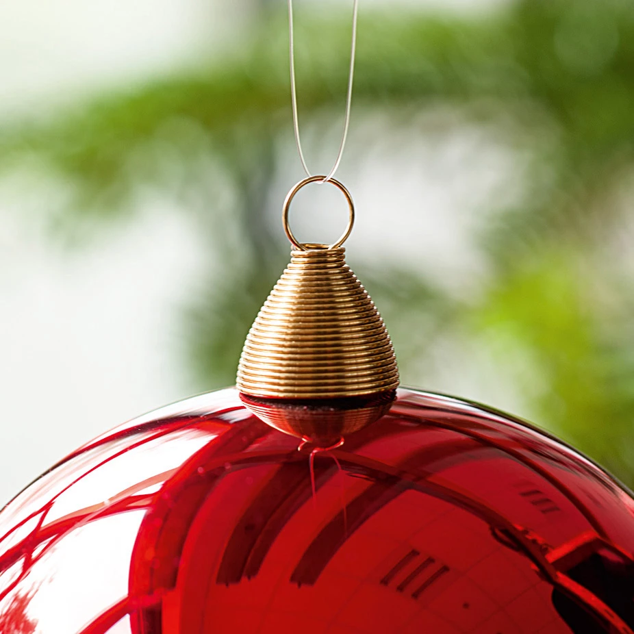 4 Lauschaer Weihnachtskugeln 10 cm