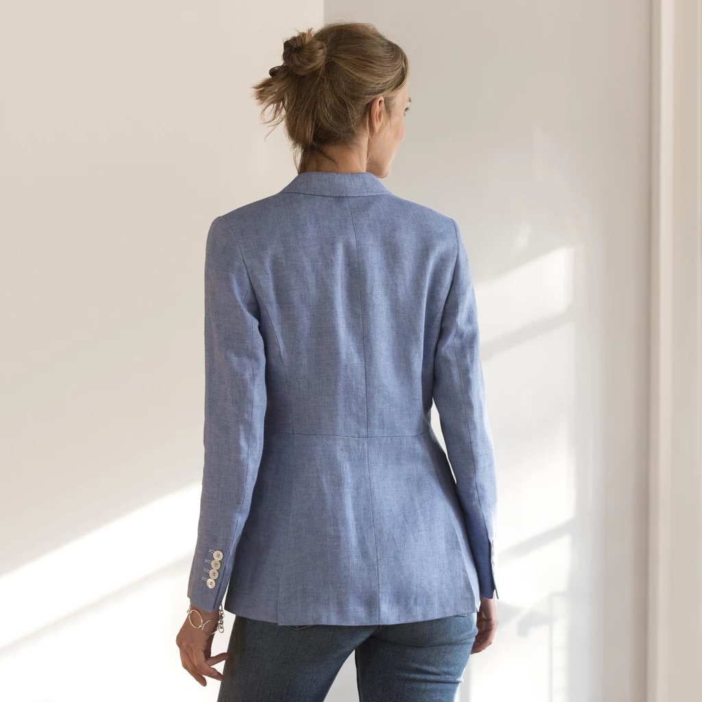 Risby & Leckonfield Damenblazer Hamptons Hellblau