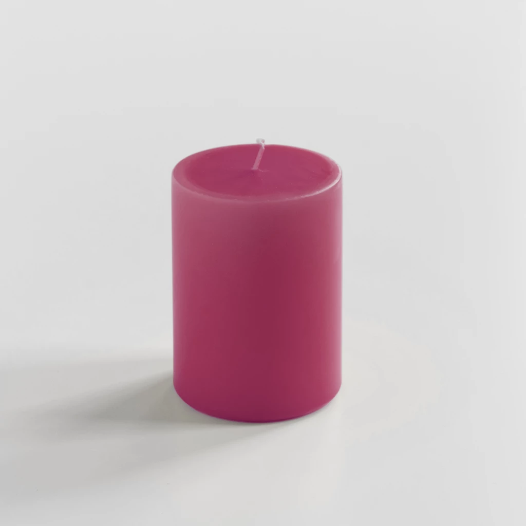 Ester & Erik Stumpenkerze 10 cm Ø 6 cm Pink