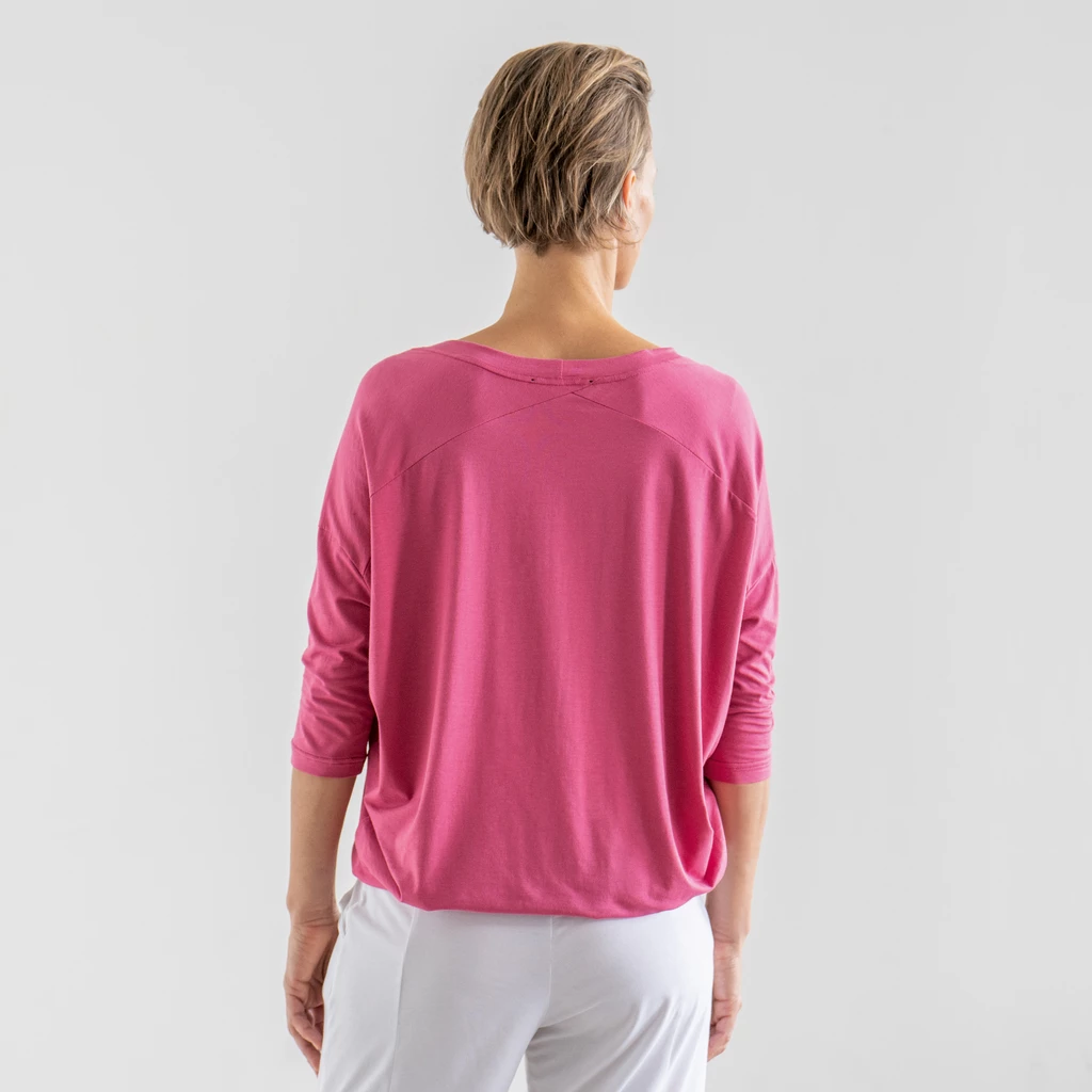 Sunday in Bed X Torquato Pyjamashirt Hazel Fuchsia S