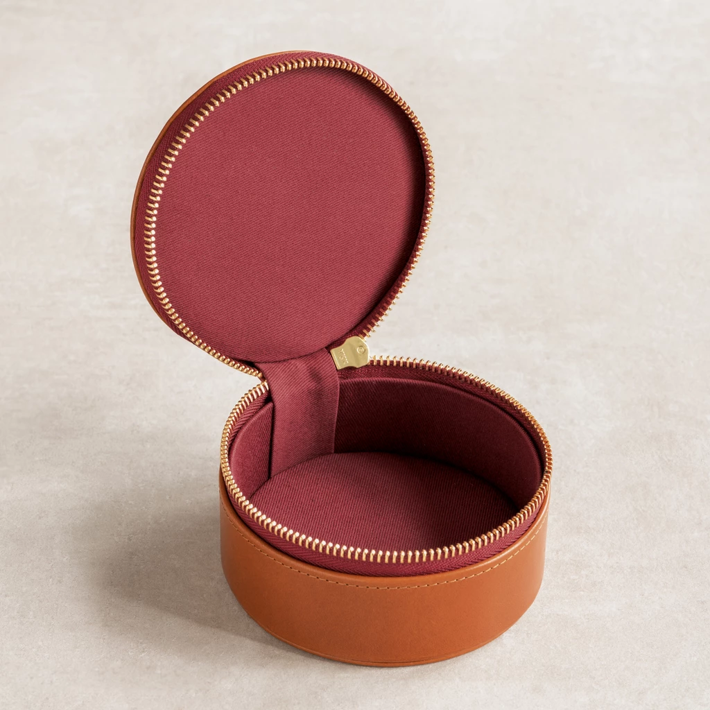 Balfour & Poole Reise-Etui Sattelbraun