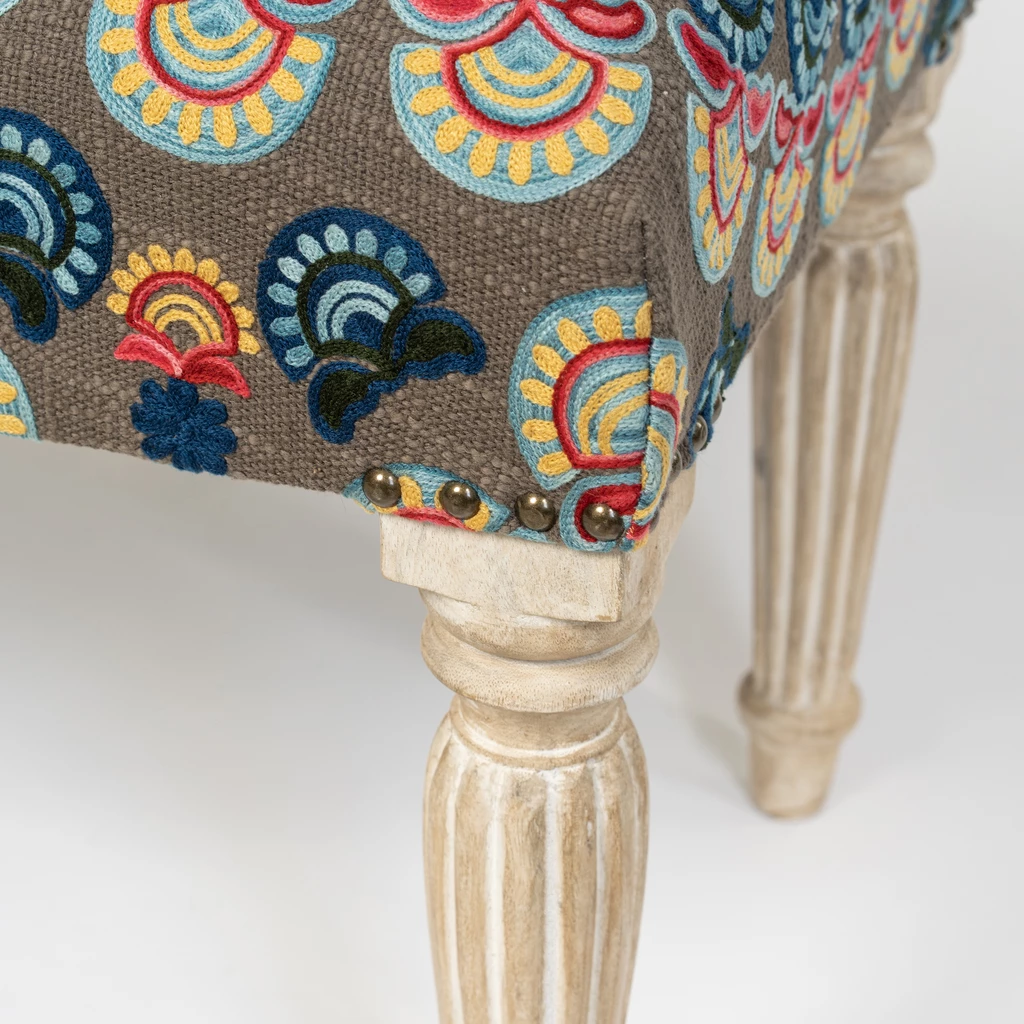 Sitzbank Footstool Suzani