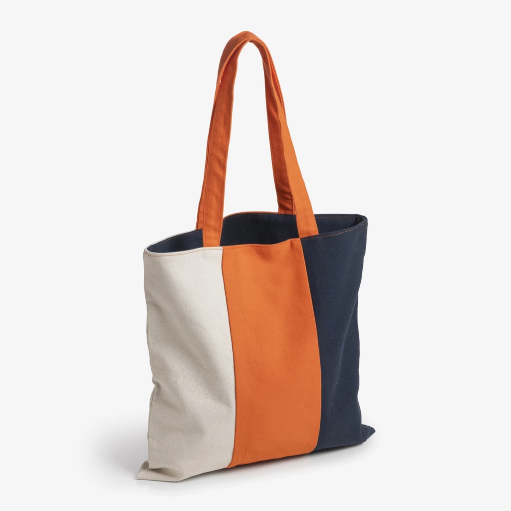 Canvas Tote Bag Tricolore