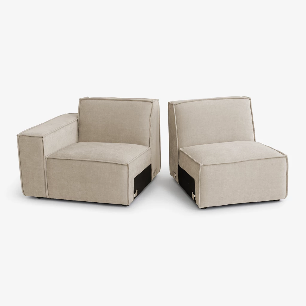 Modulares Sofa Estrade 4-Sitzer Sand