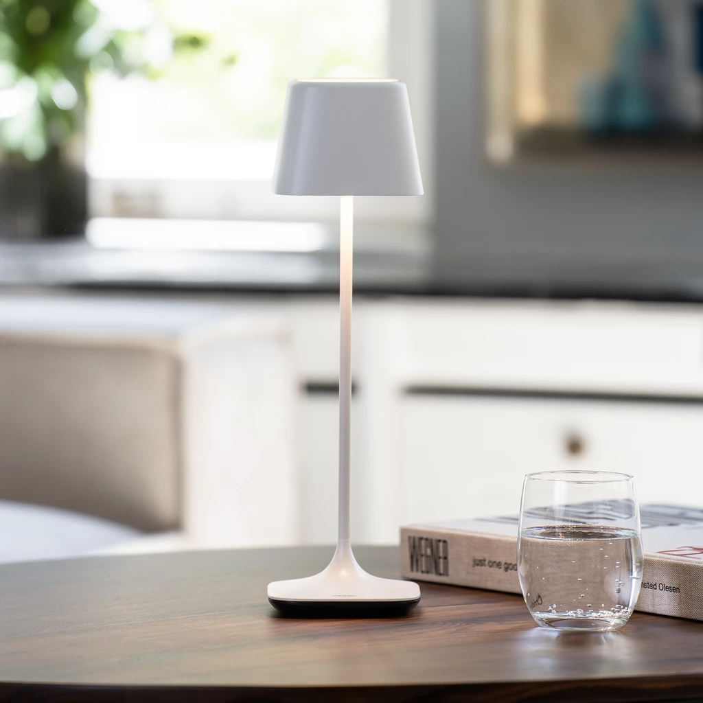 Tischlampe Quadrone Weiß 36 cm