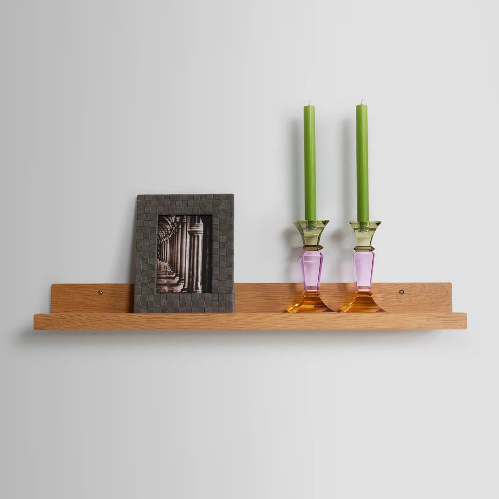 Wandregal Eichenholz 80 x 14 cm