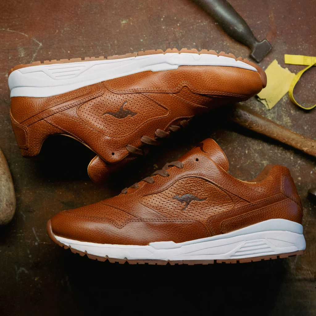 KangaROOS Leder-Sneaker Voltera Ultimate Cognac Gr. 42