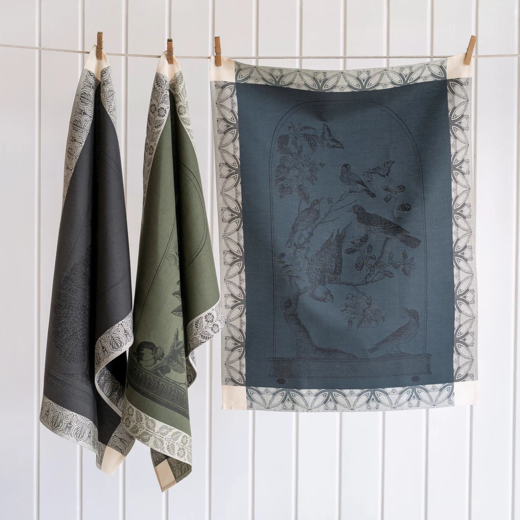 Le Jacquard Français Geschirrtuch Animales Nuit/Nachtblau