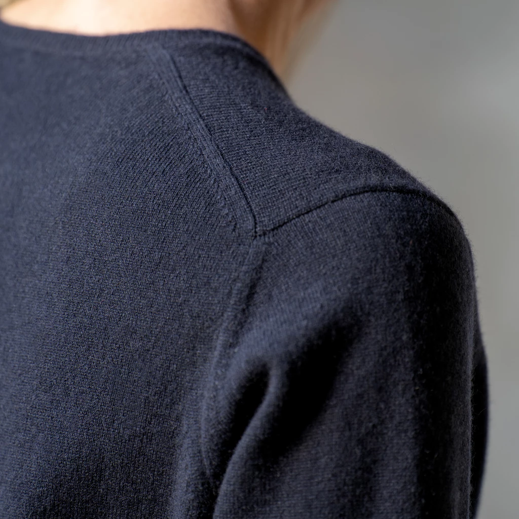 William Lockie X Torquato V-Ausschnitt Kaschmir Black XL