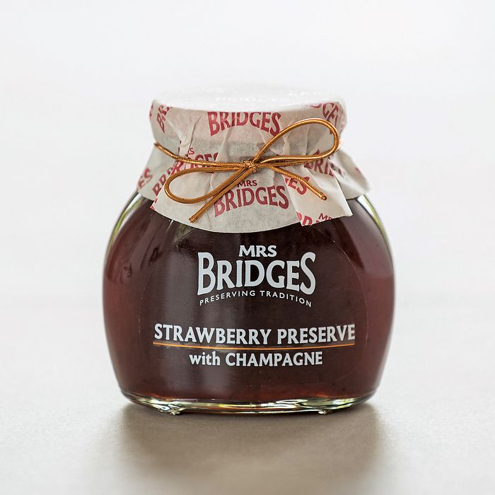 Mrs. Bridges Strawberry Preserve mit Champagner