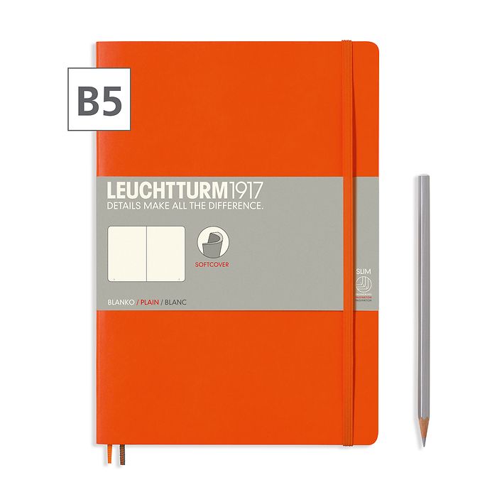 Notizbuch B5 Composition Blanko Orange