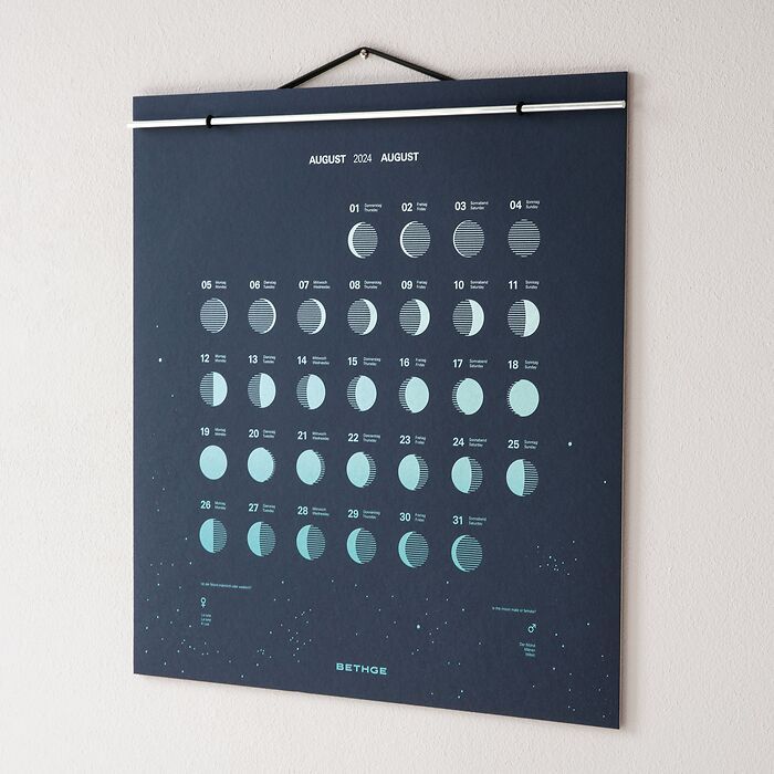 BETHGE Mondphasen-Wandkalender 2023