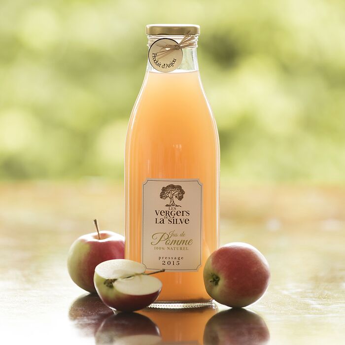 3 Flaschen Jus de Pomme: Naturtrüber Apfelsaft