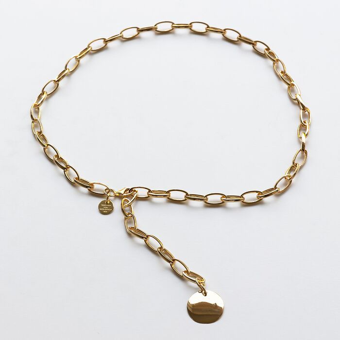Marjana von Berlepsch Halskette Charm Big Silber vergoldet