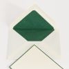25 A6 Karten & Umschläge Crown Mill Creme/Grün