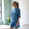 Sunday in Bed X Torquato Shirt Ilona Blau S - 5