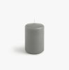 Stumpenkerzen Lys 10 cm Ø 5,8 cm Grau 4er-Set