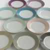 Porcelaine de Limoges Dessertteller mit Golddekor Opal - 3