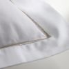 Baumwollsatinbettwäsche Nyx Perlweiß 40 x 80 cm - 5