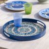 Tablett Capiz Mosaik Azure - 4