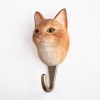 Handgeschnitzter Kleiderhaken Katze