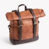 Leder Rolltop Rucksack Vicenza