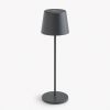 Tischlampe Ferrone Dunkelgrau 36 cm