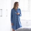 Sunday in Bed X Torquato Nachthemd Gerdi Blau M