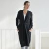 Sunday in Bed X Torquato Kaschmir-Mantel Schwarz L