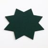 Filzuntersetzer Stern grün