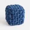 Samtpouf Knot Blau