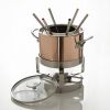 Mauviel Fondue Set Kupfer