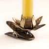 5 Christbaum Kerzenhalter Lotusblüte - 2