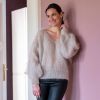 Americandreams Mohair-Pullover Milana Beige XL