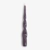 Lackkerzen Twist 24 cm Ø 2,2 cm Pflaume 4er-Set